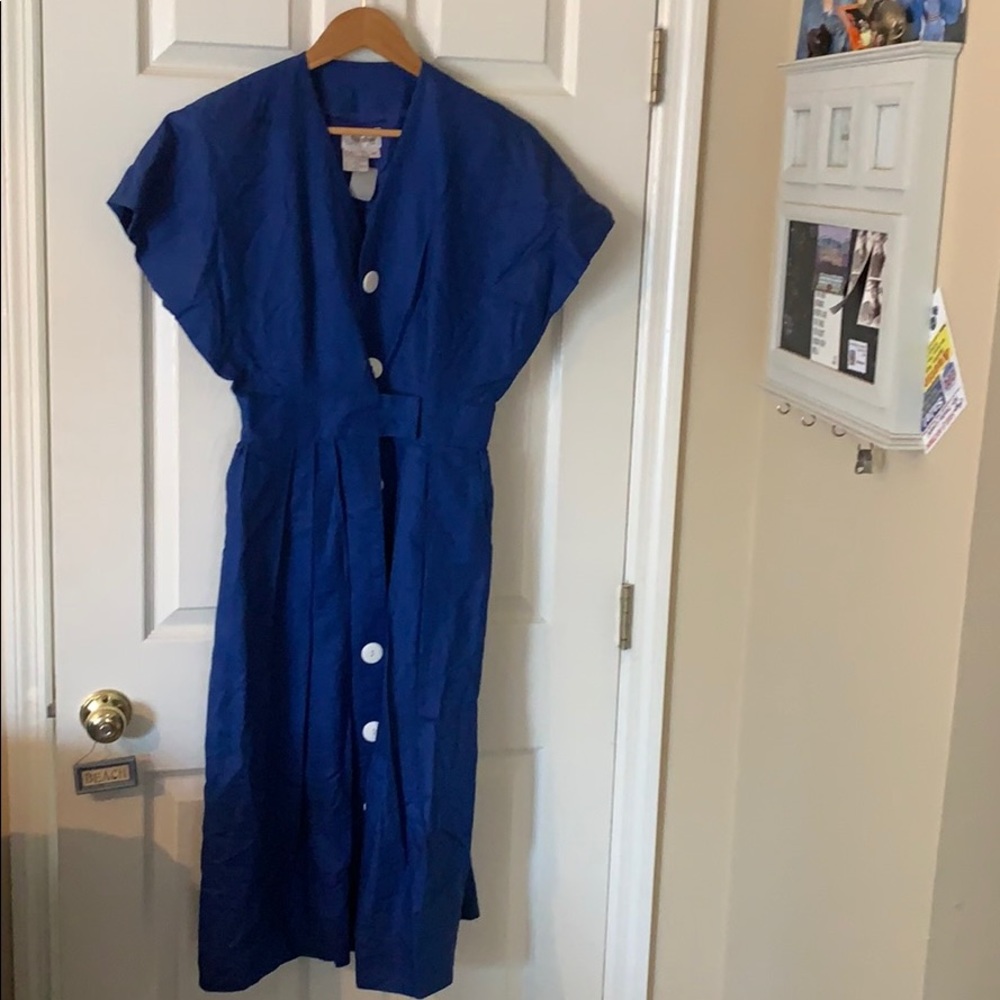 Cobalt blue vintage dress